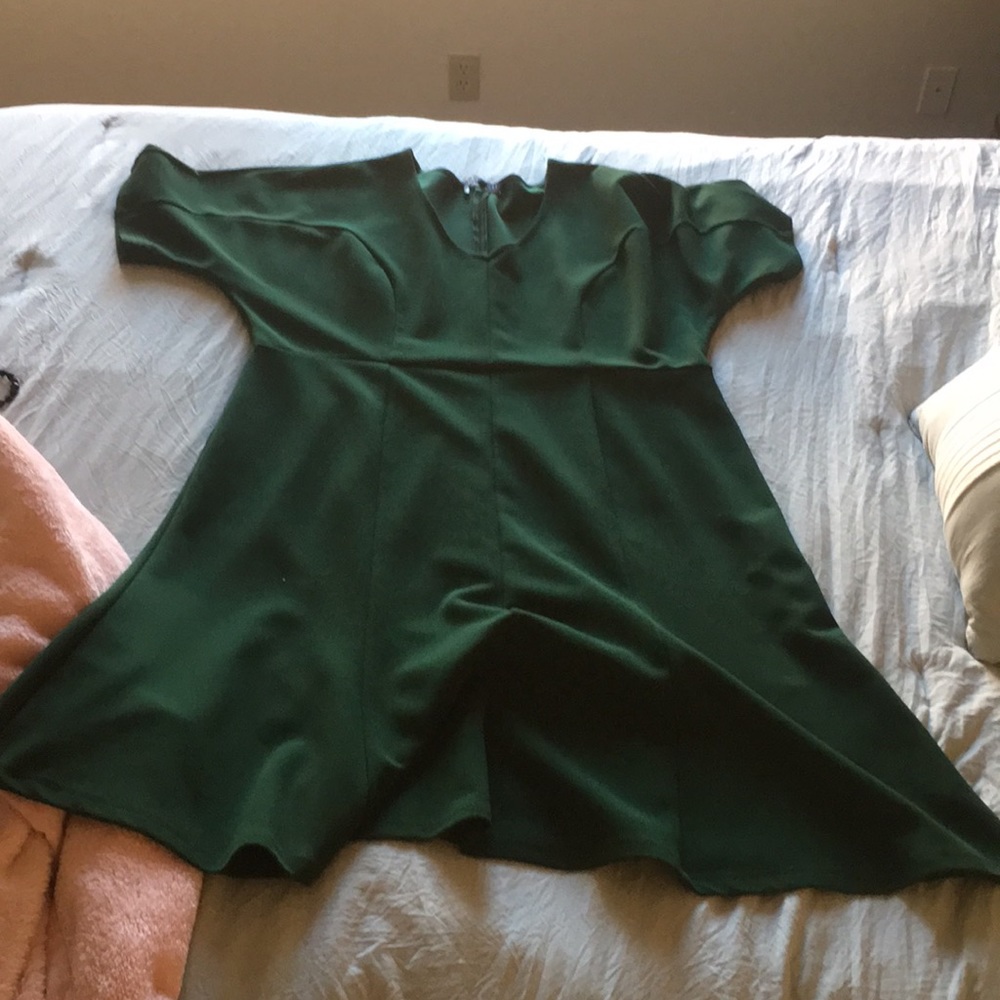 Eloquii Hunter Green Dress
